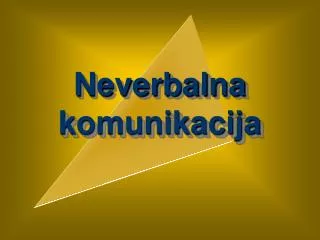 neverbalna komunikacija