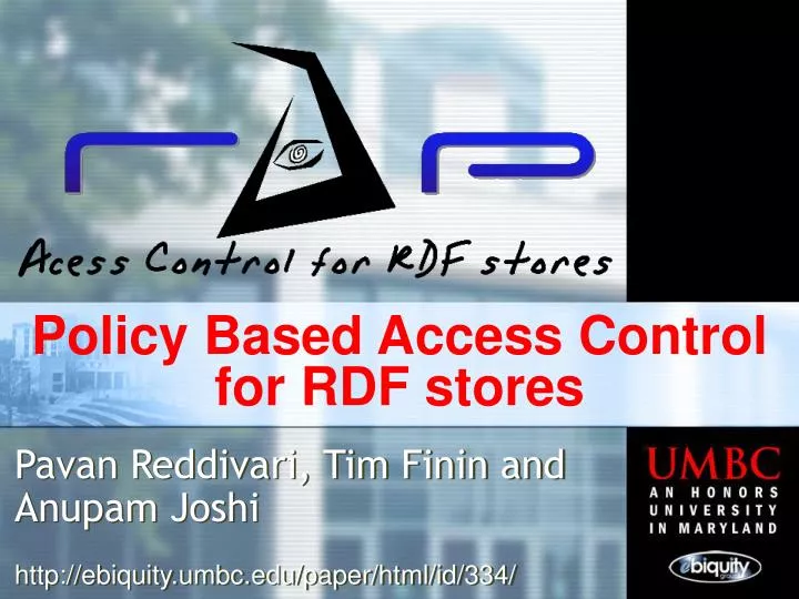 policy based access control for rdf stores