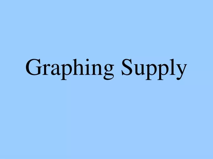 graphing supply