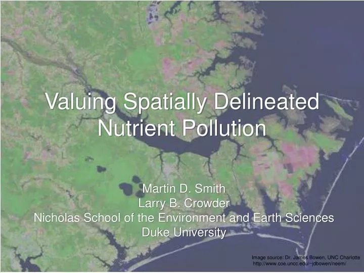 valuing spatially delineated nutrient pollution