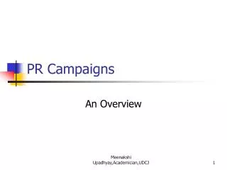 PR Campaigns