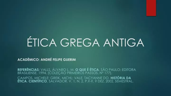 tica grega antiga