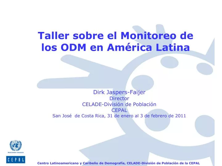 taller sobre el monitoreo de los odm en am rica latina