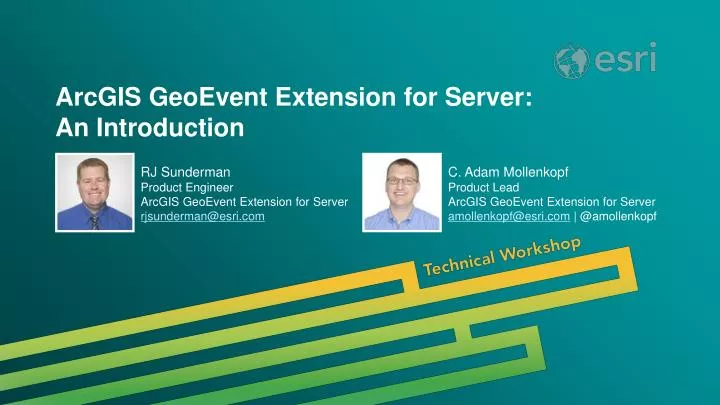 arcgis geoevent extension for server an introduction