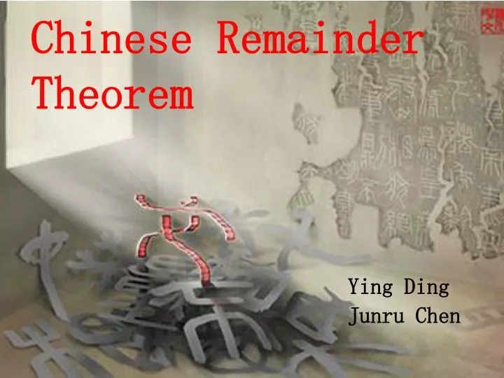 chinese remainder theorem