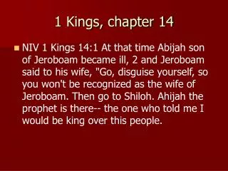 1 Kings, chapter 14