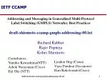 IETF CCAMP - slide 1