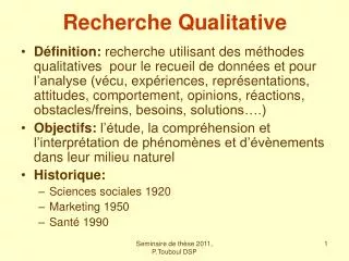 recherche qualitative