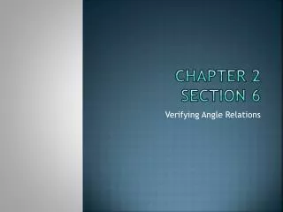 Chapter 2 Section 6