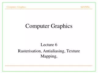 Computer Graphics