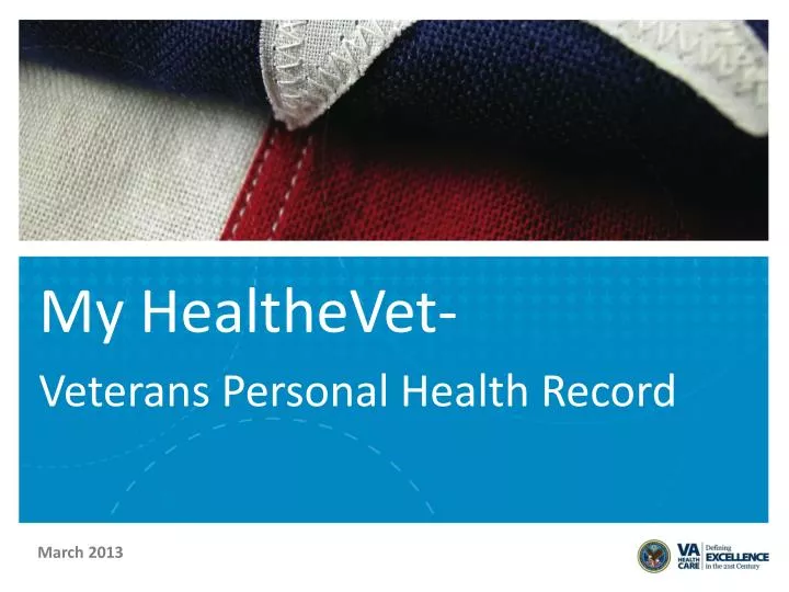 my healthevet veterans personal health record