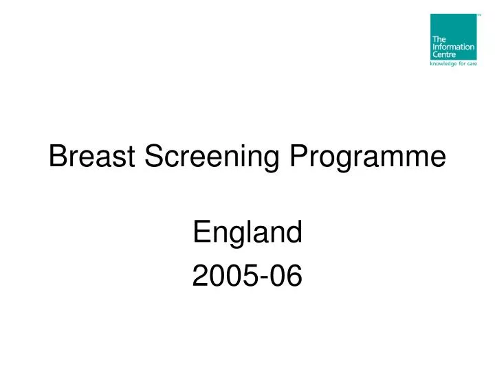 breast screening programme
