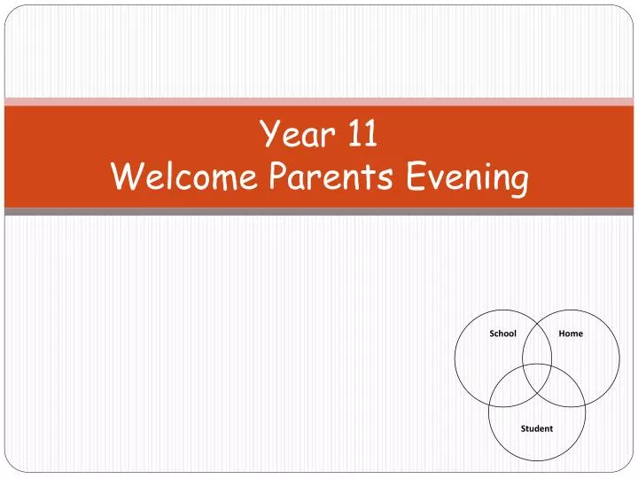 year 11 welcome parents evening