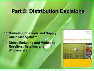 Part 5: Distribution Decisions