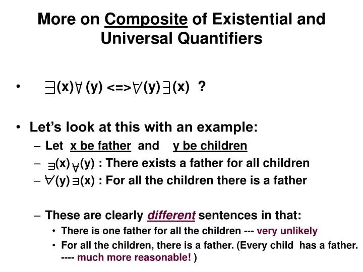 more on composite of existential and universal quantifiers