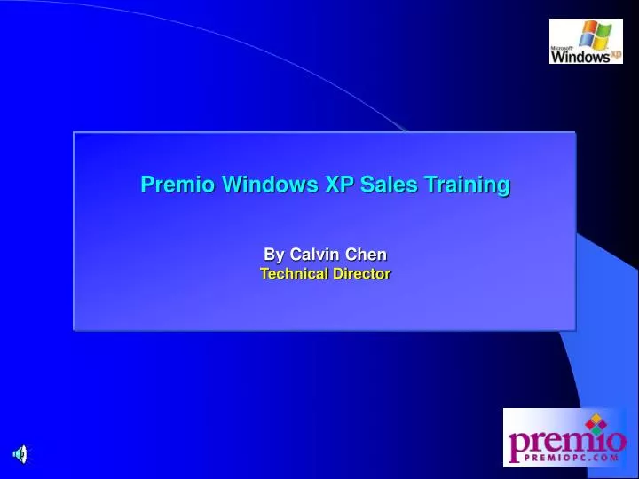 premio windows xp sales training
