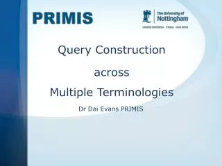 Query Construction across Multiple Terminologies