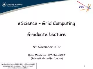 escience grid computing graduate lecture