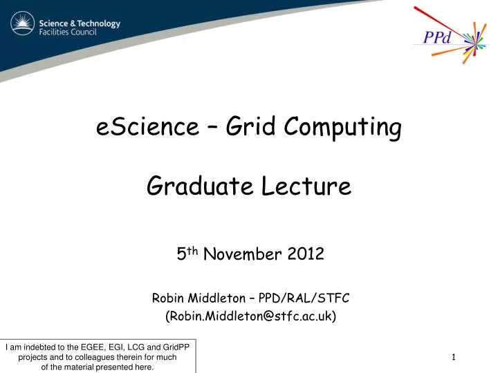 escience grid computing graduate lecture