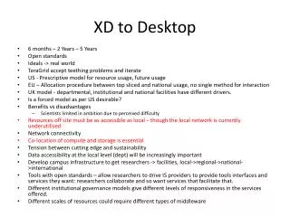 XD to Desktop