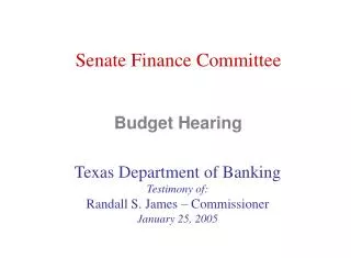 Budget Hearing