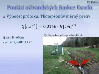 pou it u ivatelsk ch funkce excelu