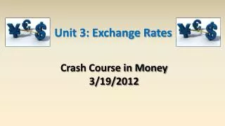 Unit 3: Exchange Rates