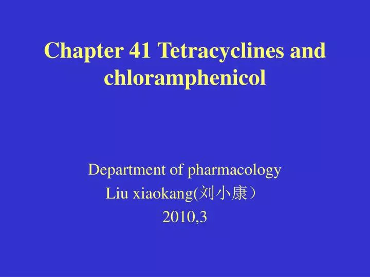 chapter 41 tetracyclines and chloramphenicol
