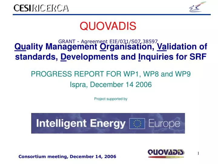 quovadis grant agreement eie 031 s07 38597