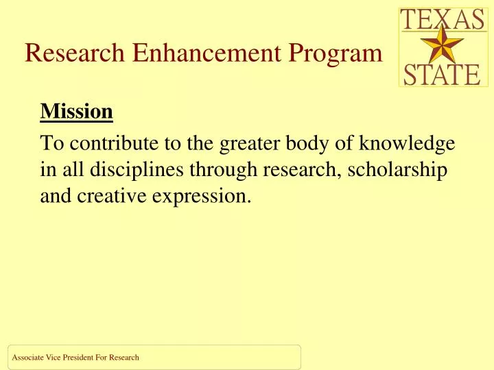 research enhancement program