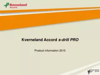 Kverneland Accord s-drill PRO