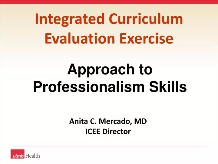 integrated curriculum evaluation exercise