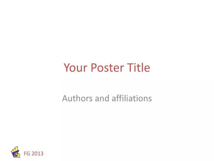 your poster title