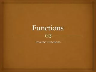 Functions