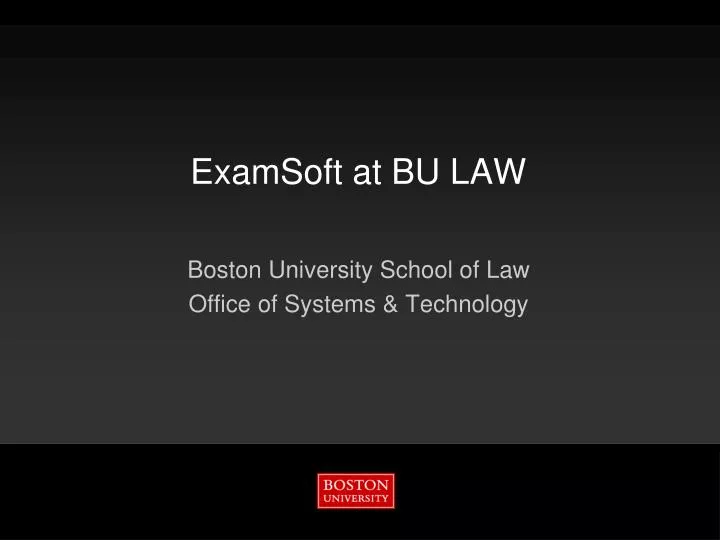 examsoft at bu law
