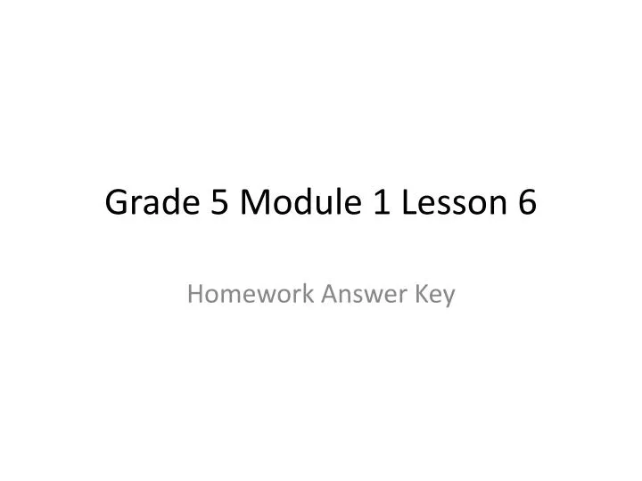 grade 5 module 1 lesson 6