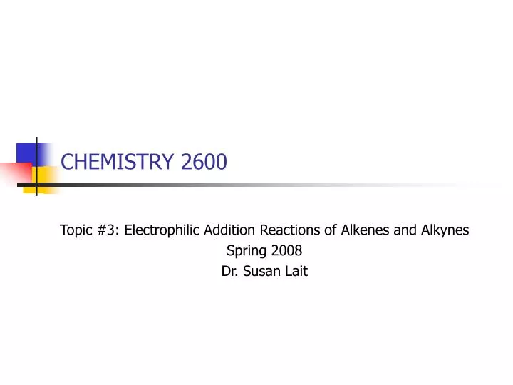 chemistry 2600