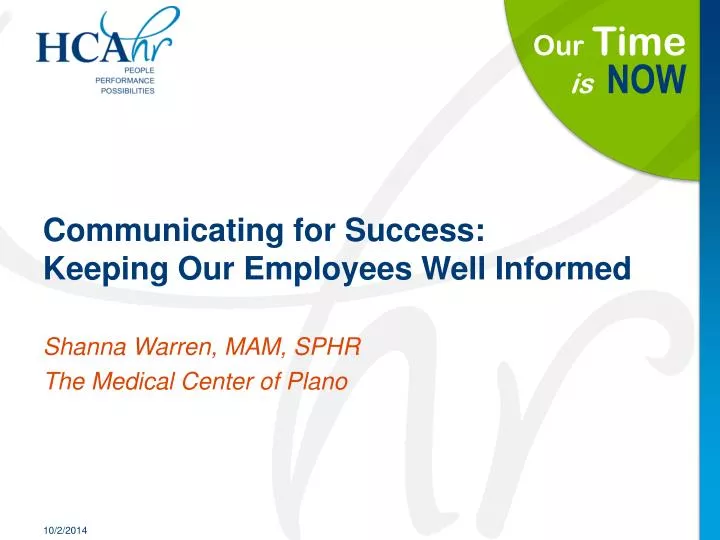communicating for success keeping our employees well informed