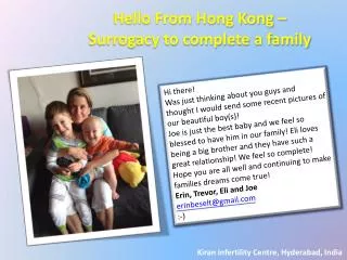 Hello From Hong Kong - Surrogacy to Complete a family