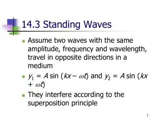 14.3 Standing Waves