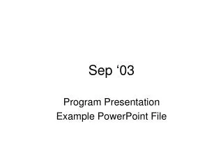 sep 03