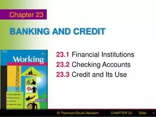 BANKING AND CREDIT