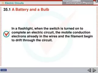 35.1 A Battery and a Bulb