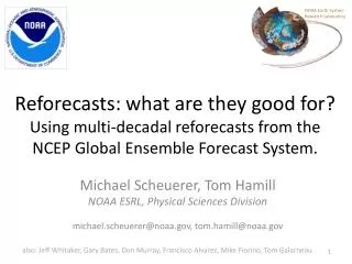 Michael Scheuerer , Tom Hamill NOAA ESRL, Physical Sciences Division