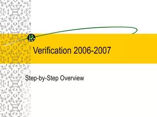 Verification 2006-2007