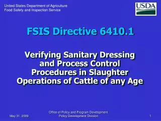 FSIS Directive 6410.1