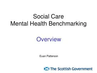 Social Care Mental Health Benchmarking
