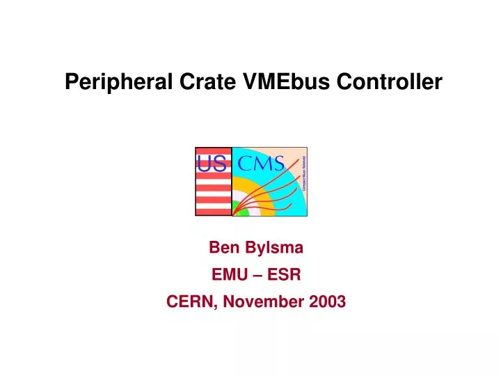 peripheral crate vmebus controller