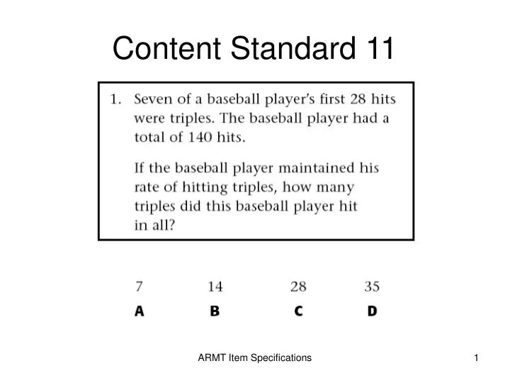content standard 11