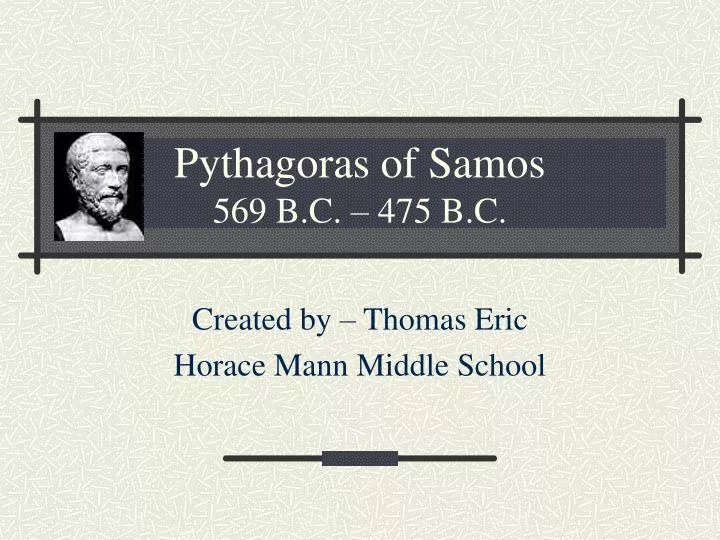 pythagoras of samos 569 b c 475 b c